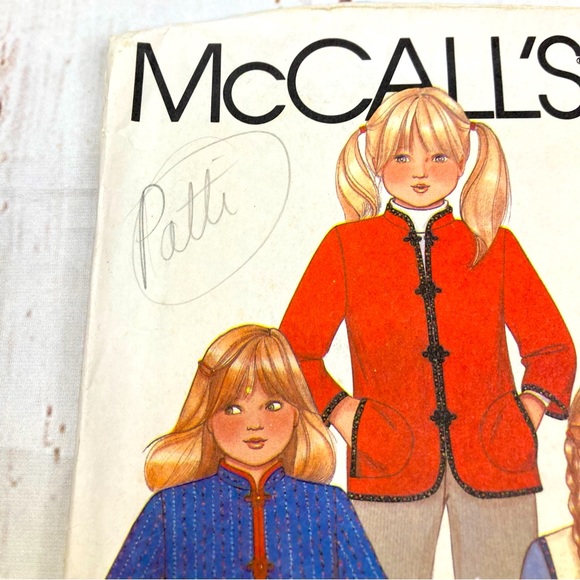 McCall’s #7681 Girls’ Jacket And Vest Patterns VTG 1981 DIY - Picture 2 of 13